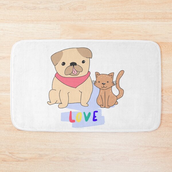 Item preview, Cat and Dog Love designed and sold by kindtoearth.