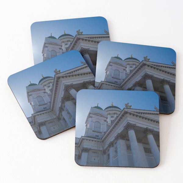 Item preview, Entrance to white Helsinki Cathedral designed and sold by lena-maximova.