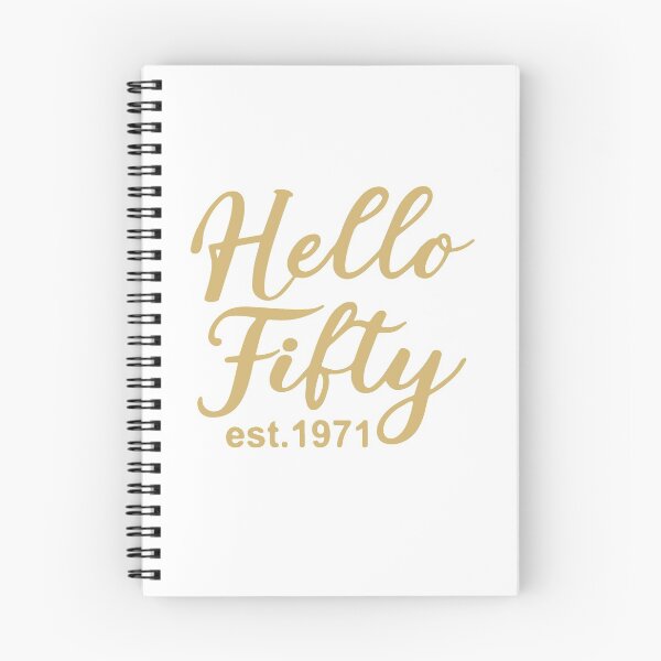 Item preview, Hello Fifty EST 1971 50th Birthday Gift 50 Years Old Fiftieth Birthday designed and sold by ZimbomDesigner.