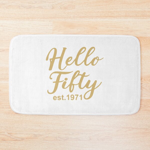 Item preview, Hello Fifty EST 1971 50th Birthday Gift 50 Years Old Fiftieth Birthday designed and sold by ZimbomDesigner.