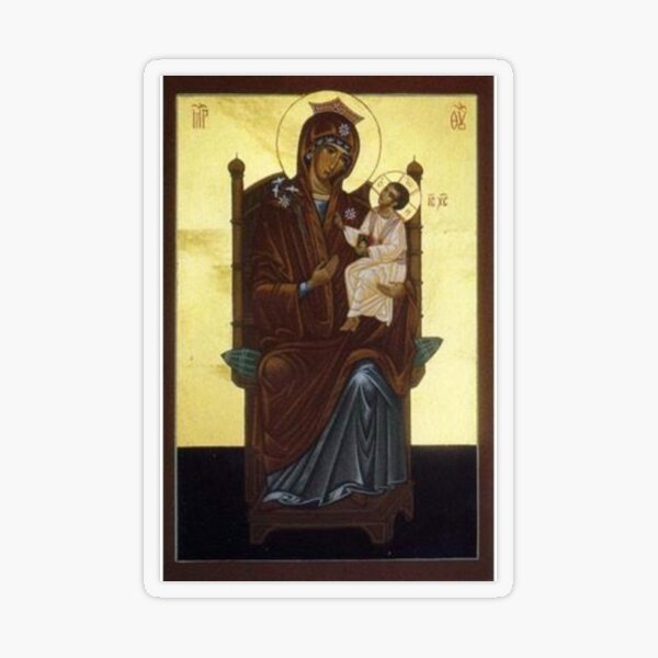 Our Lady Of Walsingham - The Theotokos Transparent Sticker