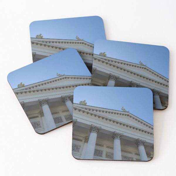 Item preview, Entrance to white Helsinki Cathedral designed and sold by lena-maximova.