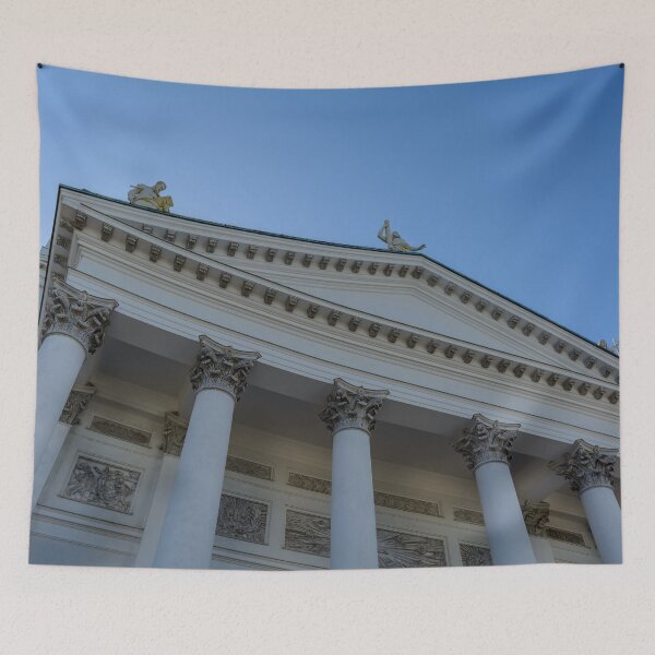 Item preview, Entrance to white Helsinki Cathedral designed and sold by lena-maximova.