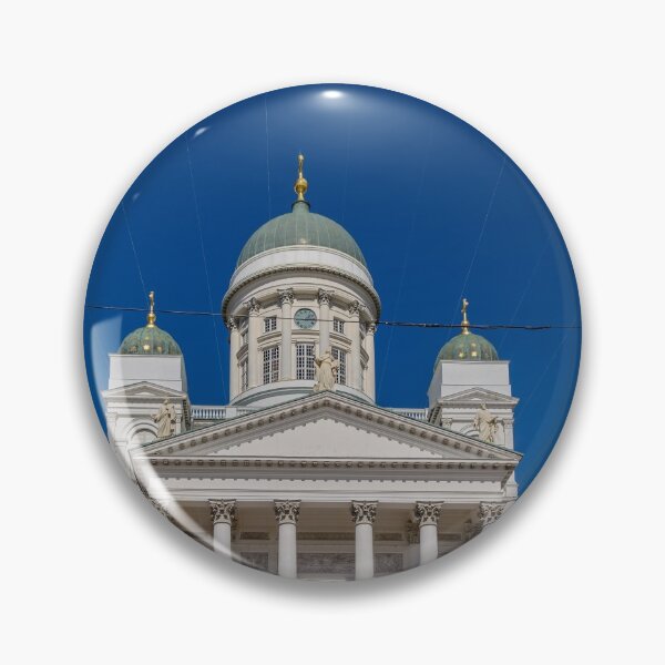 Item preview, Main entrance to white Helsinki Cathedral designed and sold by lena-maximova.