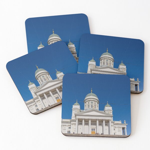 Item preview, Main entrance to white Helsinki Cathedral designed and sold by lena-maximova.