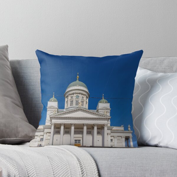 Item preview, Main entrance to white Helsinki Cathedral designed and sold by lena-maximova.