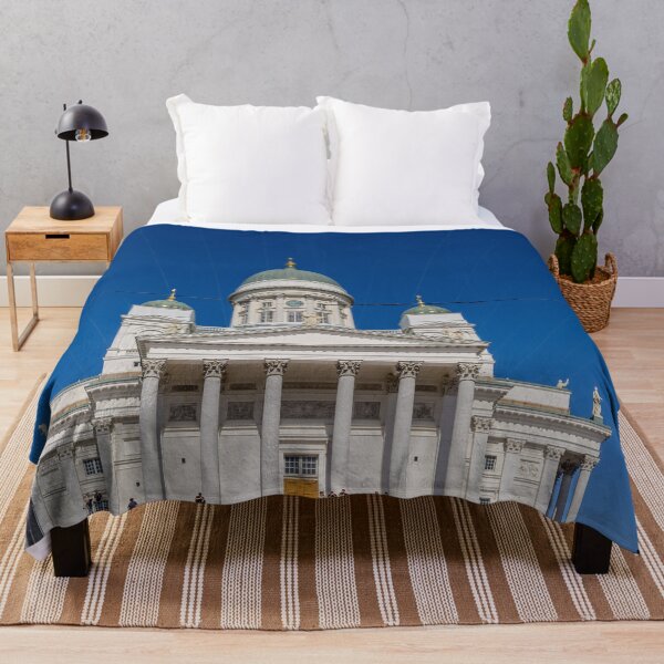 Item preview, Main entrance to white Helsinki Cathedral designed and sold by lena-maximova.