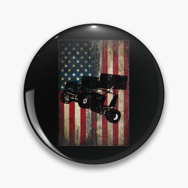 Artikelvorschau, Distressed amerikanische Flagge Sprint Car Dirt Track Racing 4. Juli entworfen und verkauft von Ginger217.