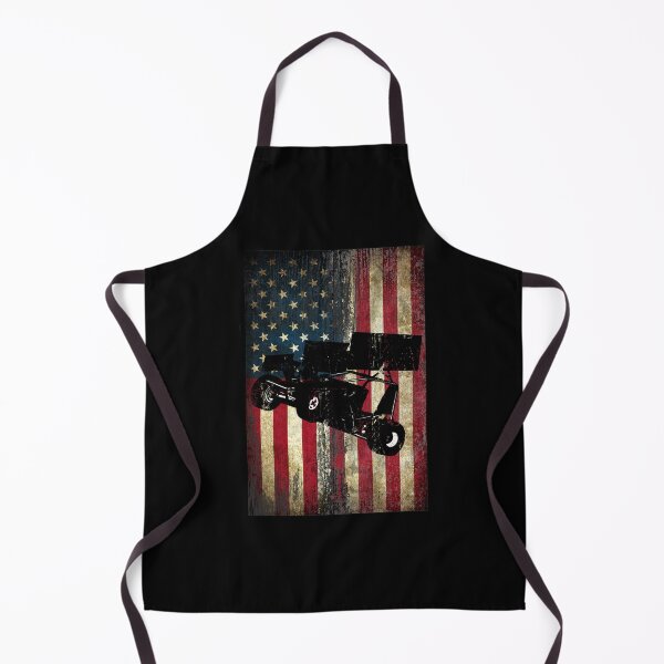Item preview, Distressed American Flag Sprint Car Dirt Track Racing 4th Of July designed and sold by Ginger217.