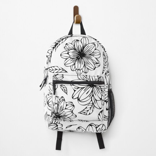 Item preview, Flowers and Leaves Pattern | Black and White designed and sold by Edgy--Girl.