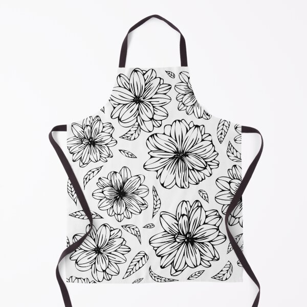 Item preview, Flowers and Leaves Pattern | Black and White designed and sold by Edgy--Girl.