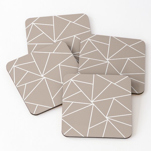 Item preview, Geometric Triangles (coffee brown) designed and sold by ojasha.