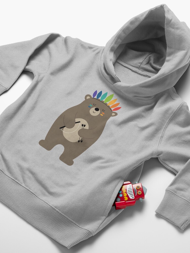 Thumbnail 4 of 5, Toddler Pullover Hoodie, Be Brave designed and sold by AndyWestface.