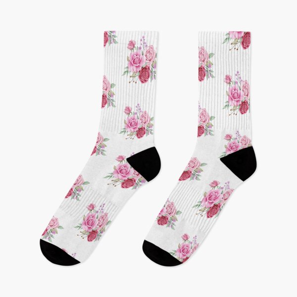Item preview, Floral pattern. Beautiful red and pink flower pattern in white background.  designed and sold by docferds.