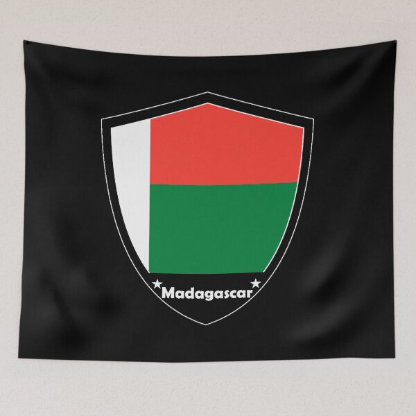Item preview, Madagascar Flag Badge designed and sold by Gina-Driada.