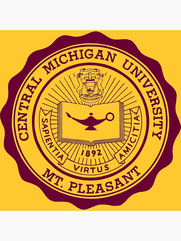 "Central Michigan (CMU) College" Poster for Sale by Comorin Redbubble