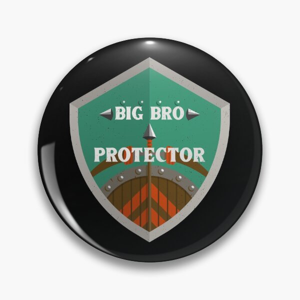 Item preview, Big Bro And Protector Bow Shield Retro RPG designed and sold by WPahat.