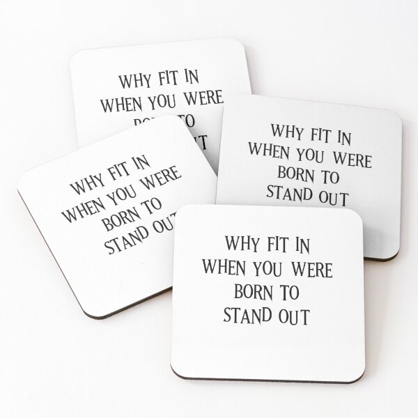 Item preview, Why fit in when you were BORN TO STANDOUT designed and sold by SerenaMinimal.