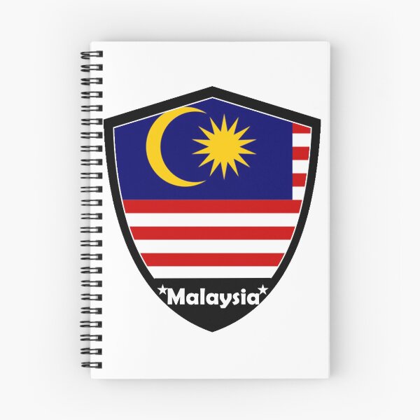 Artikelvorschau, Malaysia Flaggenabzeichen entworfen und verkauft von Gina-Driada.