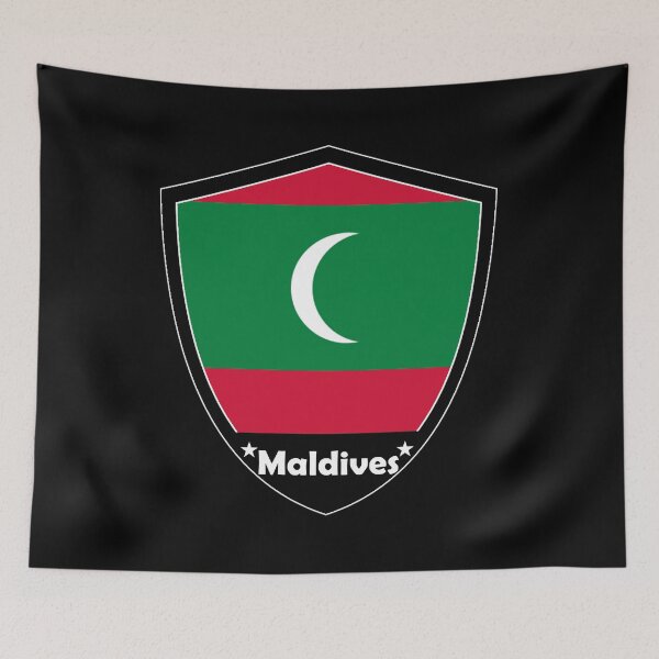 Item preview, Maldives Flag Badge designed and sold by Gina-Driada.