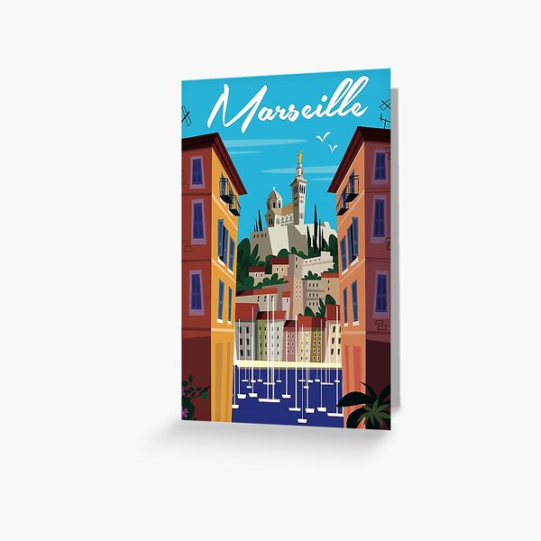 Marseille poster Greeting Card