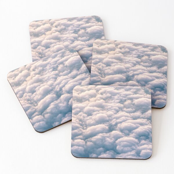 Item preview, Baby pink and blue cotton candy summer clouded sky designed and sold by N' ajjer.