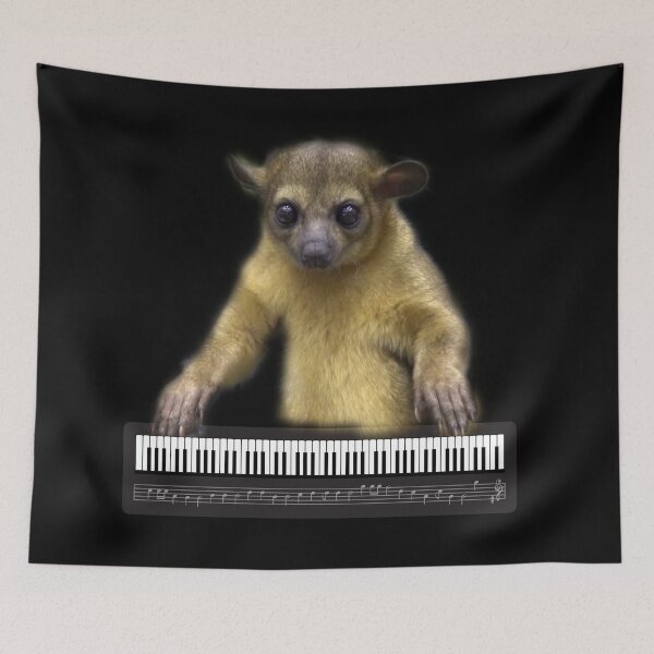 Item preview, Kinkajou Playing Piano designed and sold by myuniquepet.