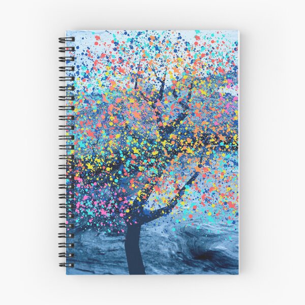 Item preview, Rainbow tree with multicolored paint splashes designed and sold by Le-tee-shop.
