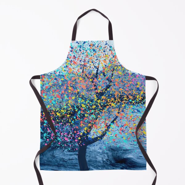 Item preview, Rainbow tree with multicolored paint splashes designed and sold by Le-tee-shop.