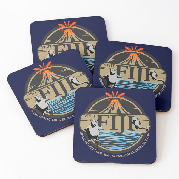 Item preview, Visit Fiji - Home of Wet Look Knitwear and Leaping Mutton designed and sold by Meta Cortex.