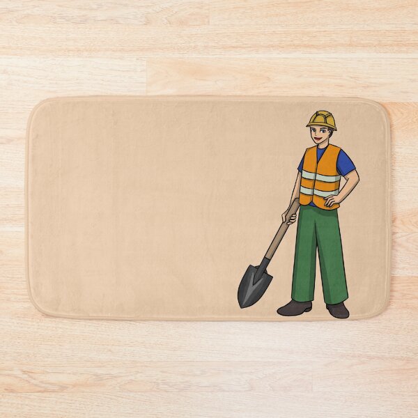 Item preview, Young tradie holding a shovel designed and sold by HeatherPhn.