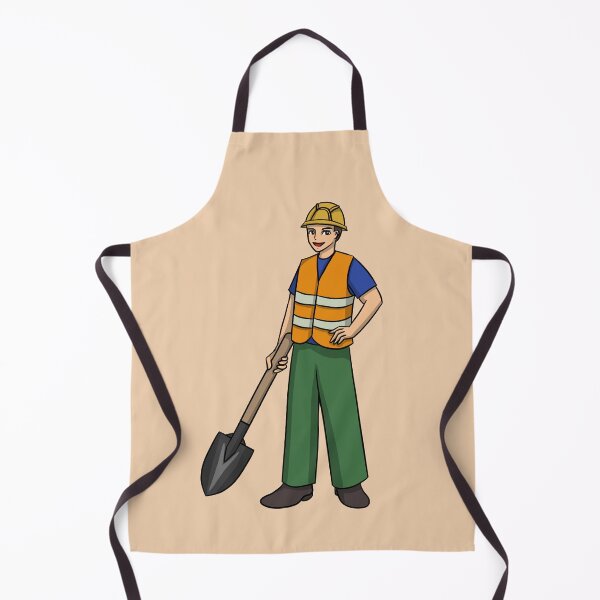 Item preview, Young tradie holding a shovel designed and sold by HeatherPhn.
