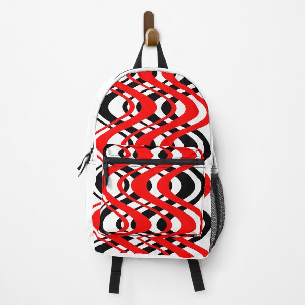 Item preview, WAVES PATTERN - OP-ART. RED, BLACK,WHITE designed and sold by 5hertz.