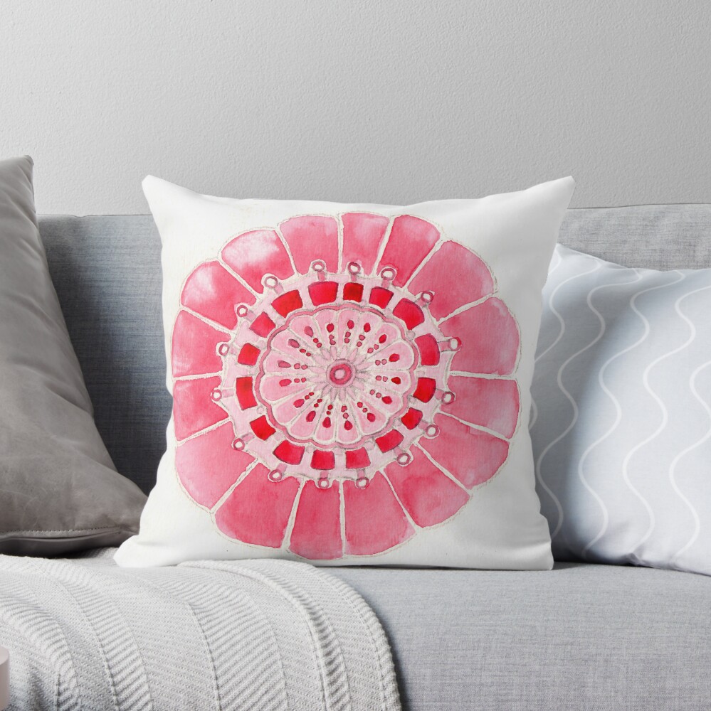 Crimson Throw Pillow