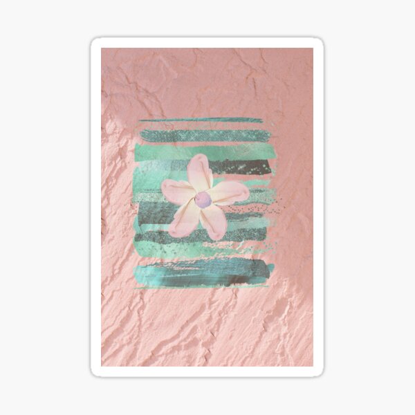 Item preview, Ornate flower on a pink plastered wall designed and sold by Ninaeva.