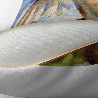 Alternate view of Angel on High Throw Pillow