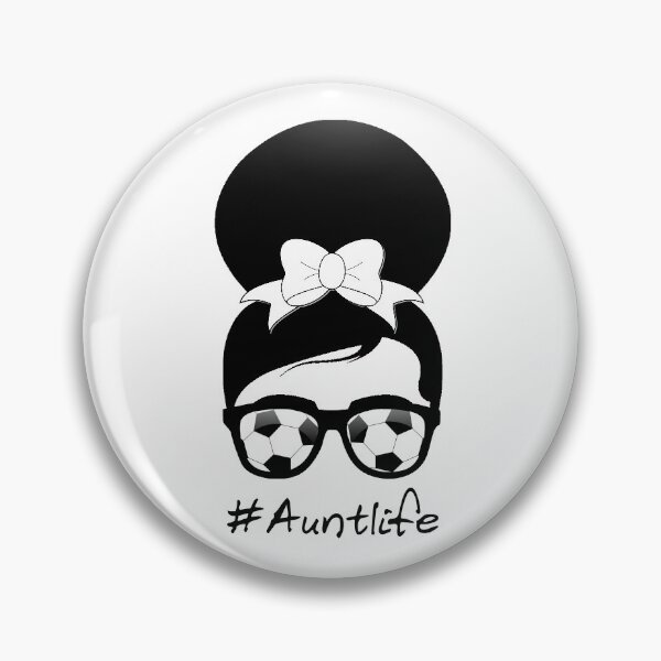 Item preview, Funny Aunt Life Soccer Messy Bun Auntie For Mother's Day designed and sold by issambak.