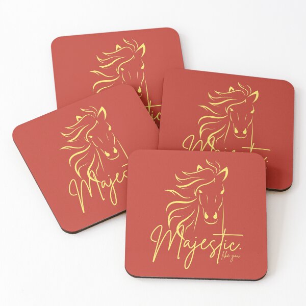 Item preview, Red Yellow "Majestic ... like you" Horse  designed and sold by Dream Big! by E. H..