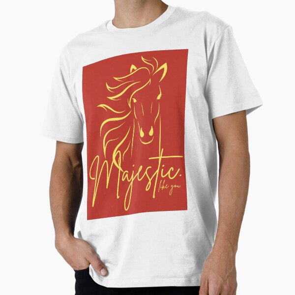 Item preview, Red Yellow "Majestic ... like you" Horse  designed and sold by Dream Big! by E. H..