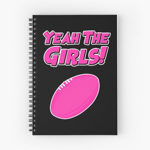 Item preview, Yeah The Girls! AFLW - Pink Comic Font designed and sold by FreoHeaveHo.