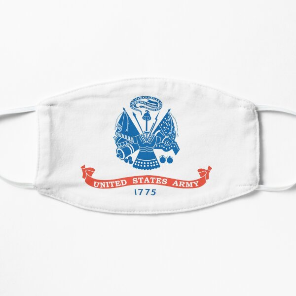 US ARMY, Military, USA, United States Army, American, 1775, Official flag, America. Flat Mask