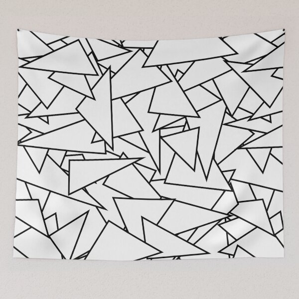Item preview, Triangles Pattern | Black and White designed and sold by Edgy--Girl.