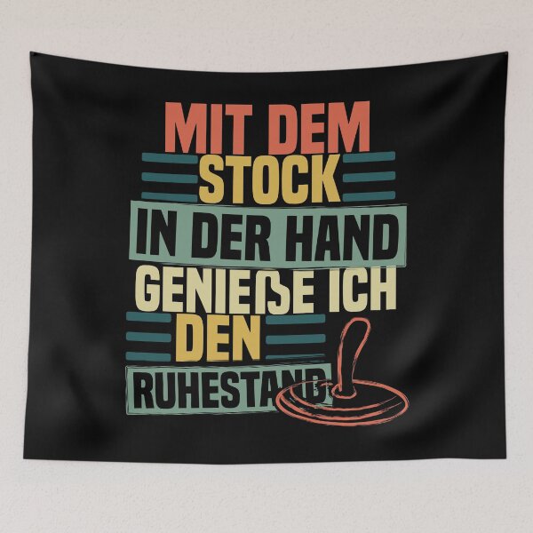 Item preview, Stick in hand - retirement designed and sold by noahs-shop.
