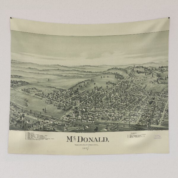 Item preview, McDonald, Pennsylvania (1897) designed and sold by allhistory.