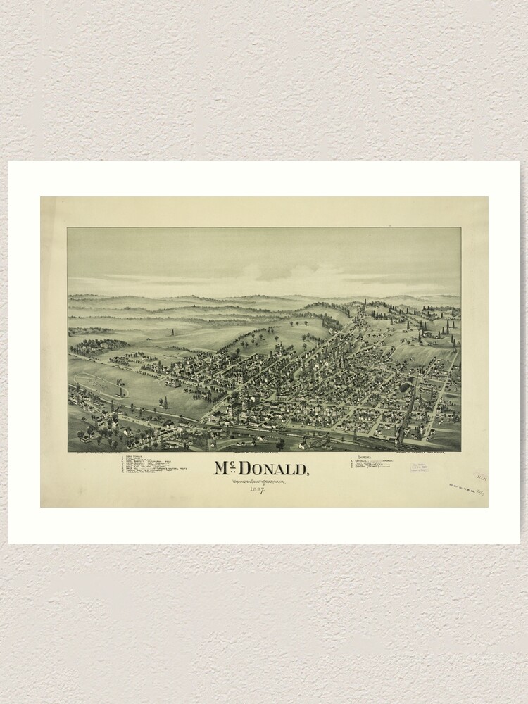 McDonald, Pennsylvania (1897) Art Print for Sale by allhistory