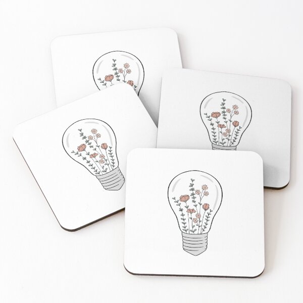 Item preview, Light Bulb with Pink Flowers designed and sold by jamiemaher15.