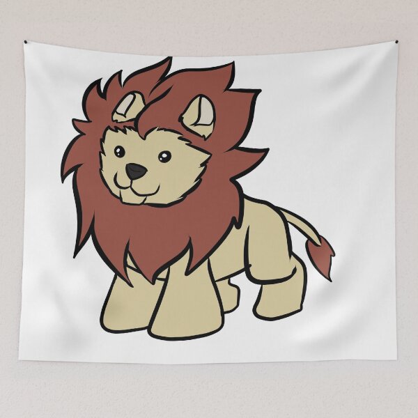 Item preview, cute chibi lion designed and sold by ZoruCreations.