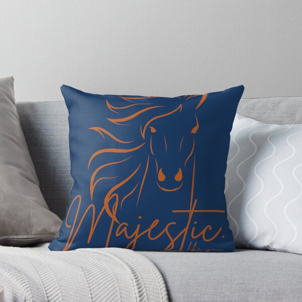 Item preview, Blue Orange "Majestic ... like you" Horse  designed and sold by Dream Big! by E. H..
