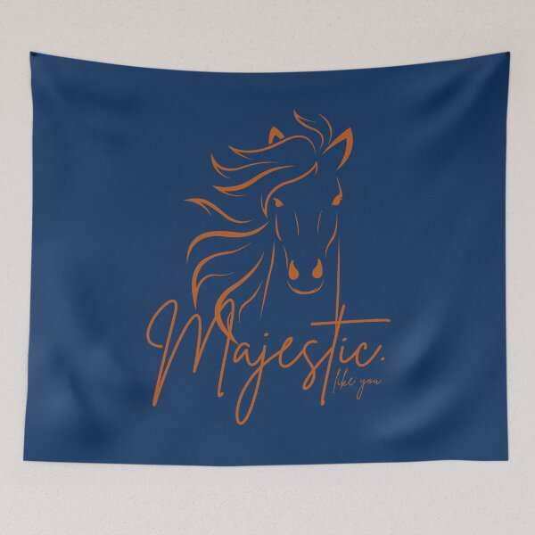 Item preview, Blue Orange "Majestic ... like you" Horse  designed and sold by Dream Big! by E. H..