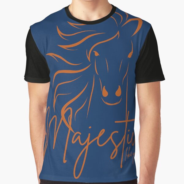 Item preview, Blue Orange "Majestic ... like you" Horse  designed and sold by Dream Big! by E. H..
